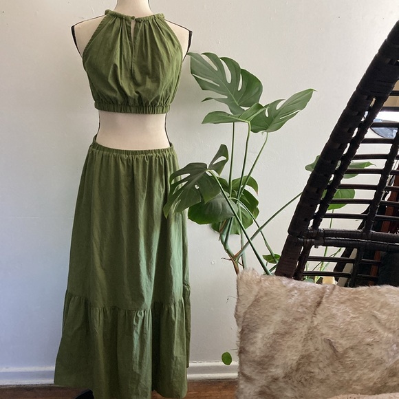 Boho by the river Cut Out maxi.  Sz L- - Picture 4 of 7